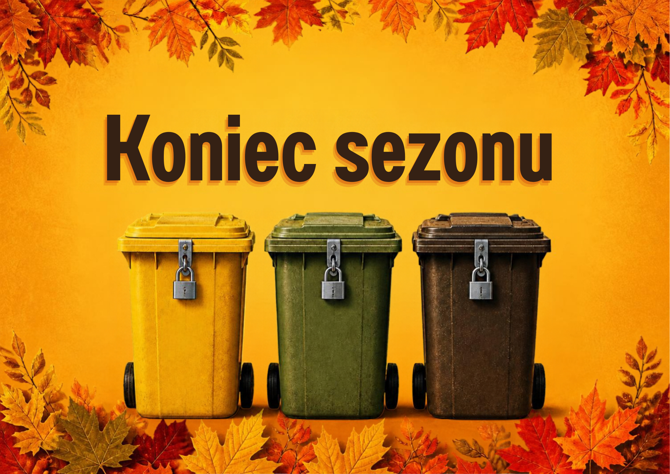 Zakończenie odbioru odpadów.